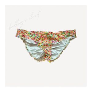 Victoria’s Secret | Confetti Ruffle Scrunch Bikini Bottom | Medium
